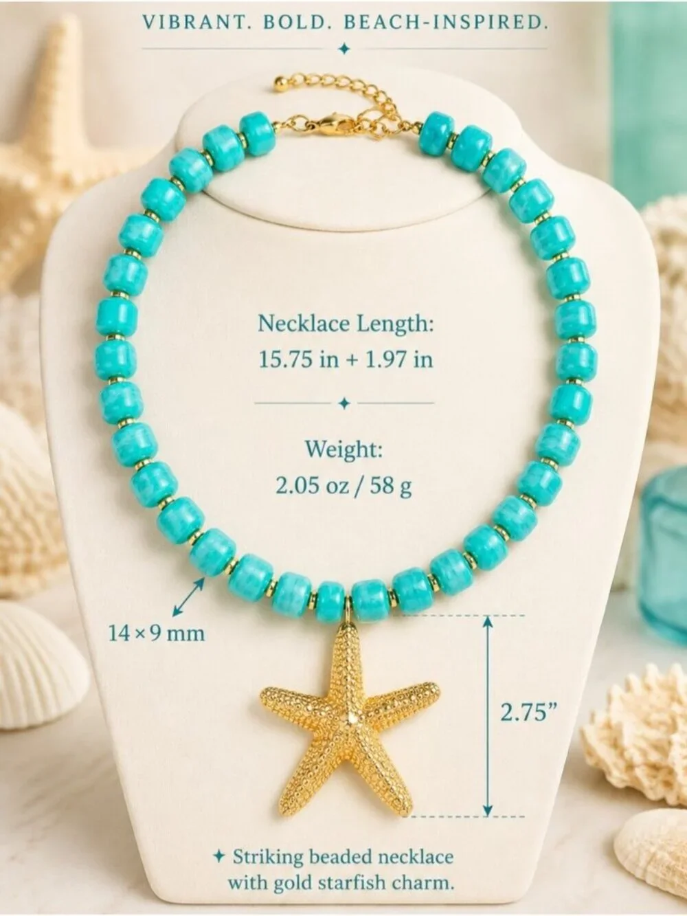 Anthropologie bold turquoise